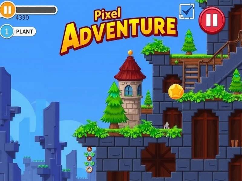 Pixel Adventure Main Gameplay Pixel Adventure Game Screenshot